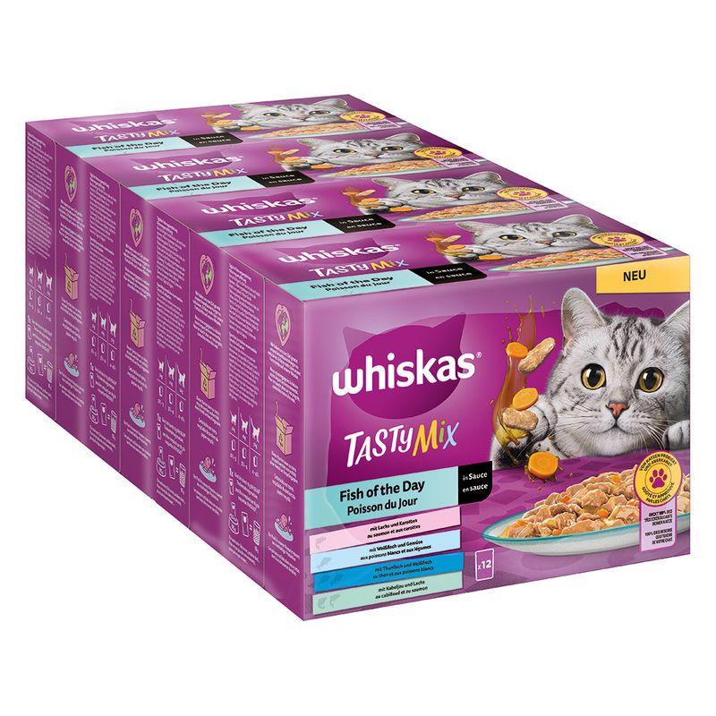 Multipack Whiskas Tasty Mix Portionsbeutel 48 x 85 g | bitiba.de