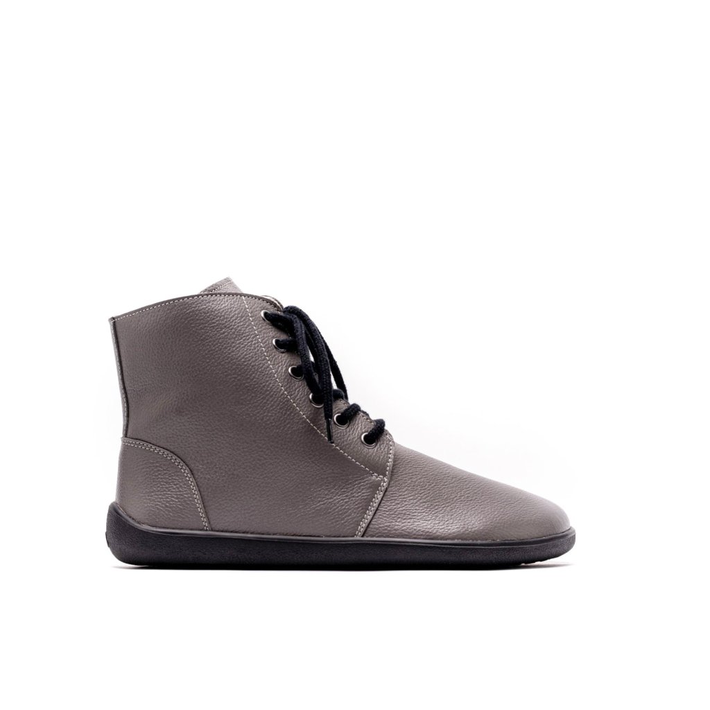Be Lenka Nord Grau Winterbarfußschuhe
