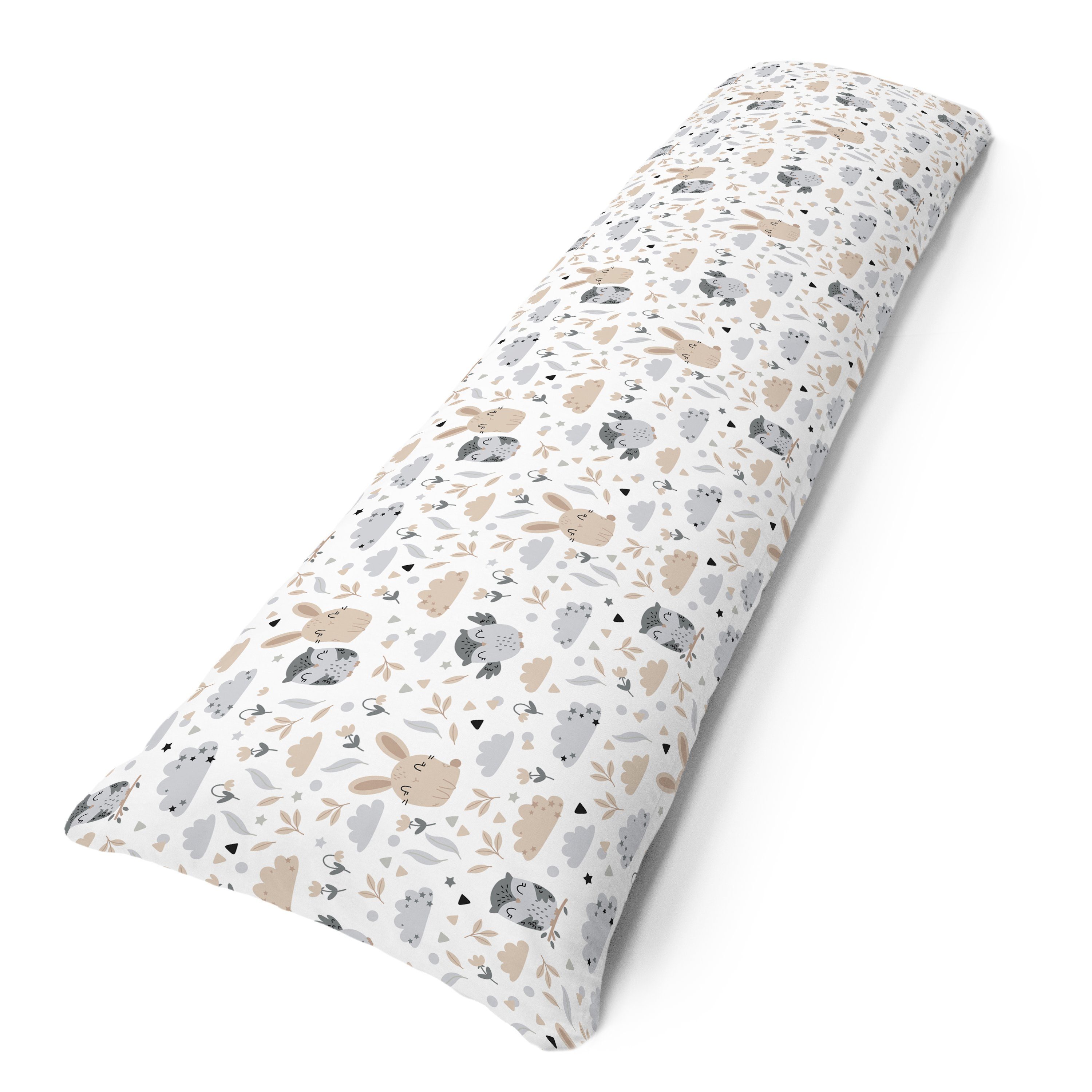 Amilian Seitenschläferkissen Lagerungskissen Bezug: ca. 150 x 40 cm (Made in EU), Bezug für Lagerungskissen; Komfortkissen; Pillow Cover; Ersatzbezug; abnehmbar und waschbar, Pregnancy Pillow, Kissenbezug aus 100% Baumwolle