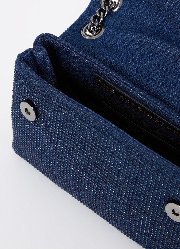 Kurt Geiger  Mini crossbodytas van denim met strass