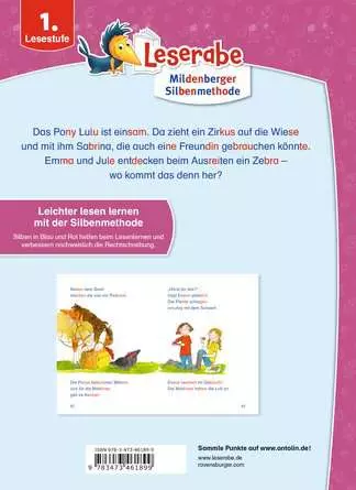 Leserabe - Sonderausgaben: Ponygeschichten - Silbe für Silbe lesen lernen