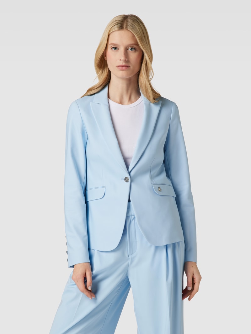 Blazer mit Knopfverschluss Modell 'Blake Night' in hellblau