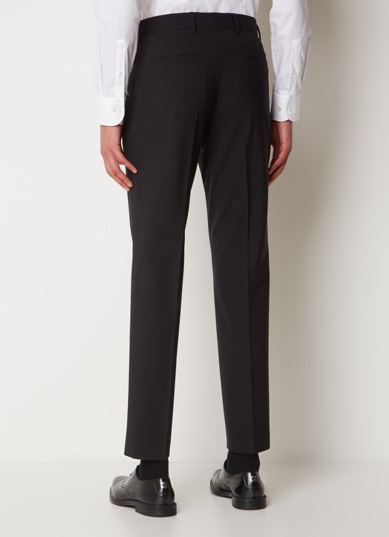 Nohavice HUGO BOSS Genius slim fit z panenskej vlny s bočnými vreckami