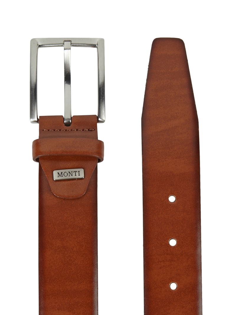 Gürtel aus Leder in cognac