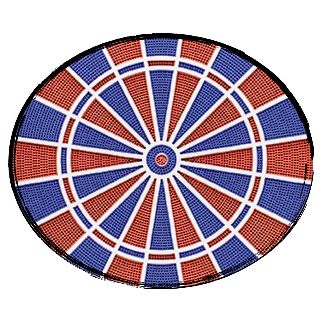 Carromco ELEKTRONIK DARTBOARD TOPAZ-901, MIT ADAPTER, 2-LOCH ABSTAND
