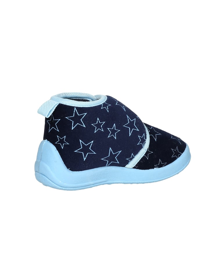 Playshoes Hausschuh Pastell in Marine günstig kaufen