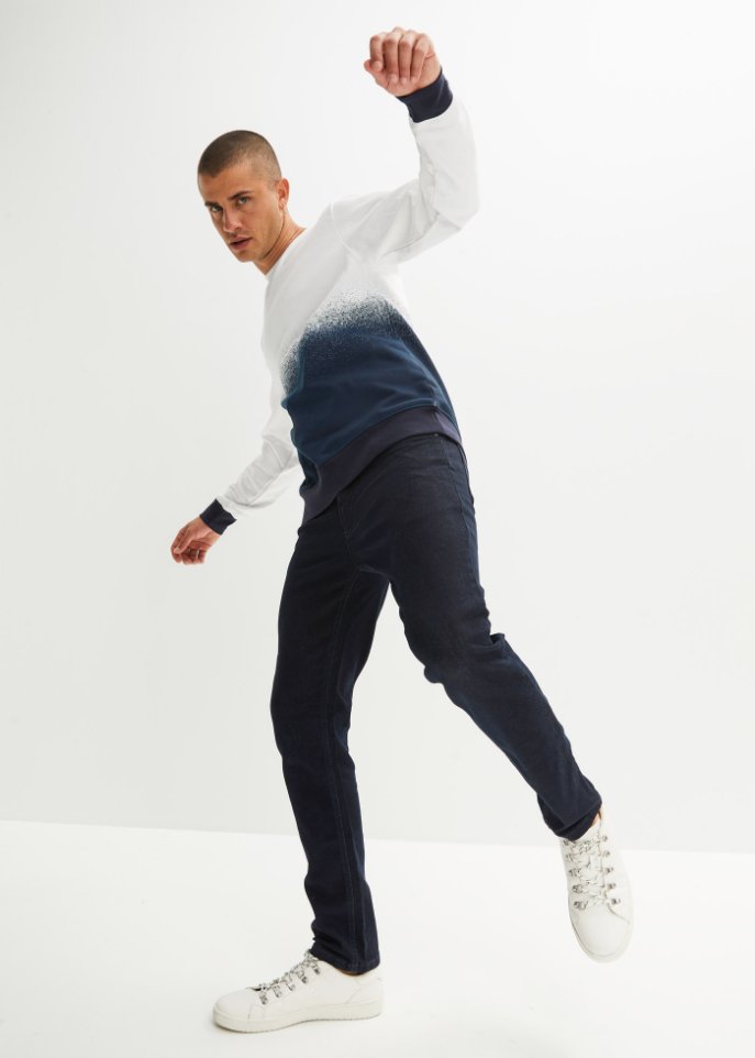 Sweatshirt mit recyceltem Polyester, Farbverlauf