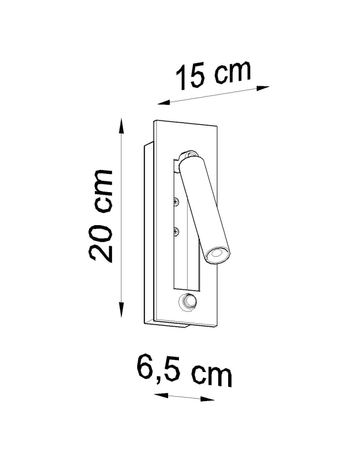 Nice Lamps Wandleuchte CHIMERY in Schwarz Stahl beweglicher schirm tube G9 LED NICE LAMPS günstig kaufen onesize