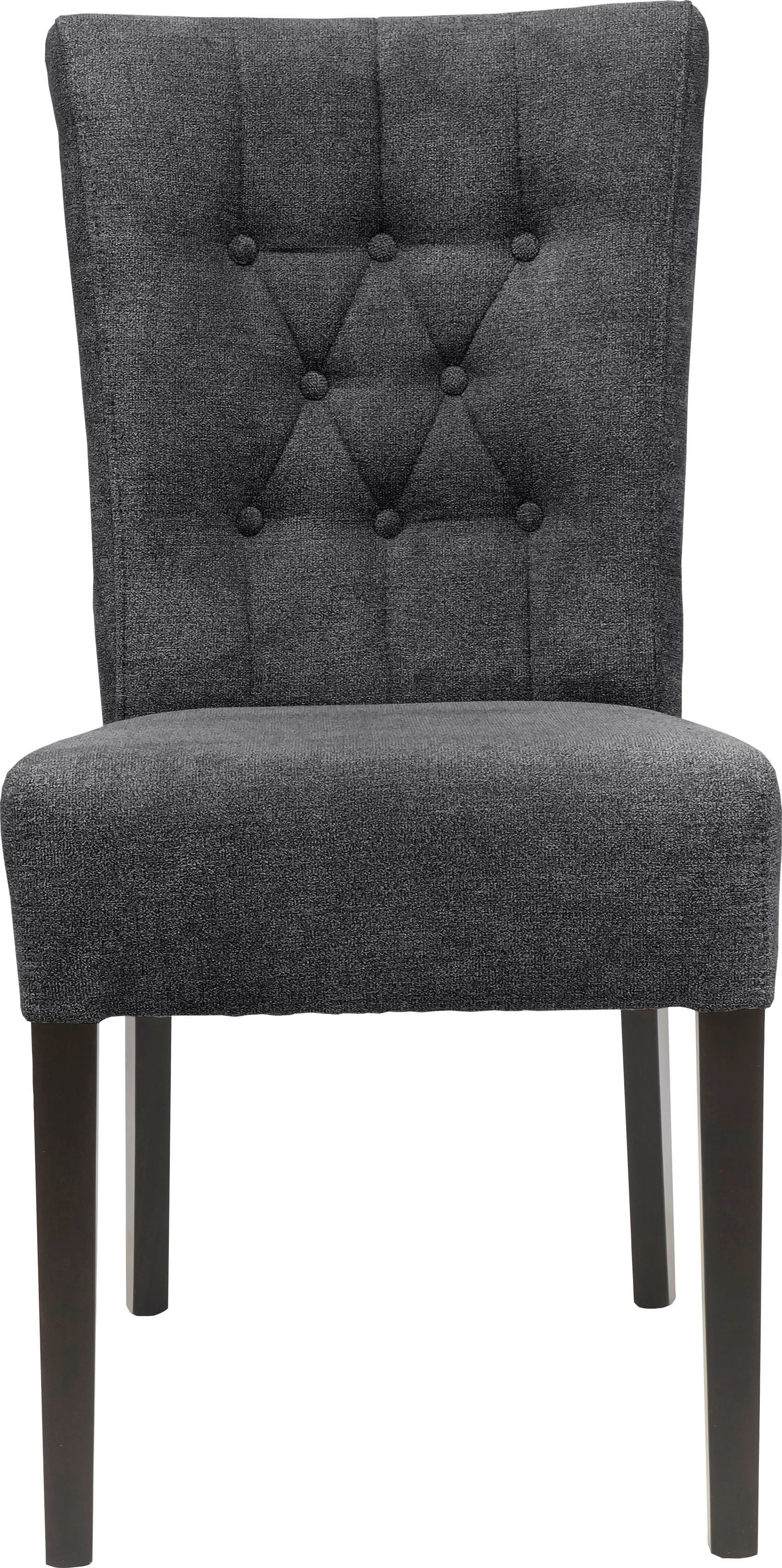 Home affaire Polsterstuhl Queen (Set, 2 St), Esszimmerstuhl mit Knopfheftung, 2er, 4er oder 6er Set