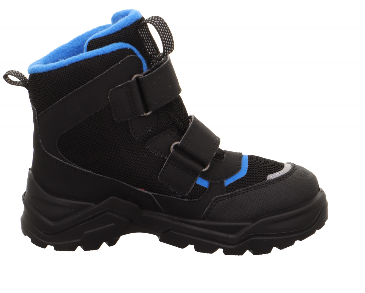 SNOW MAX - Schwarz/Blau Boots mit Klettverschluss