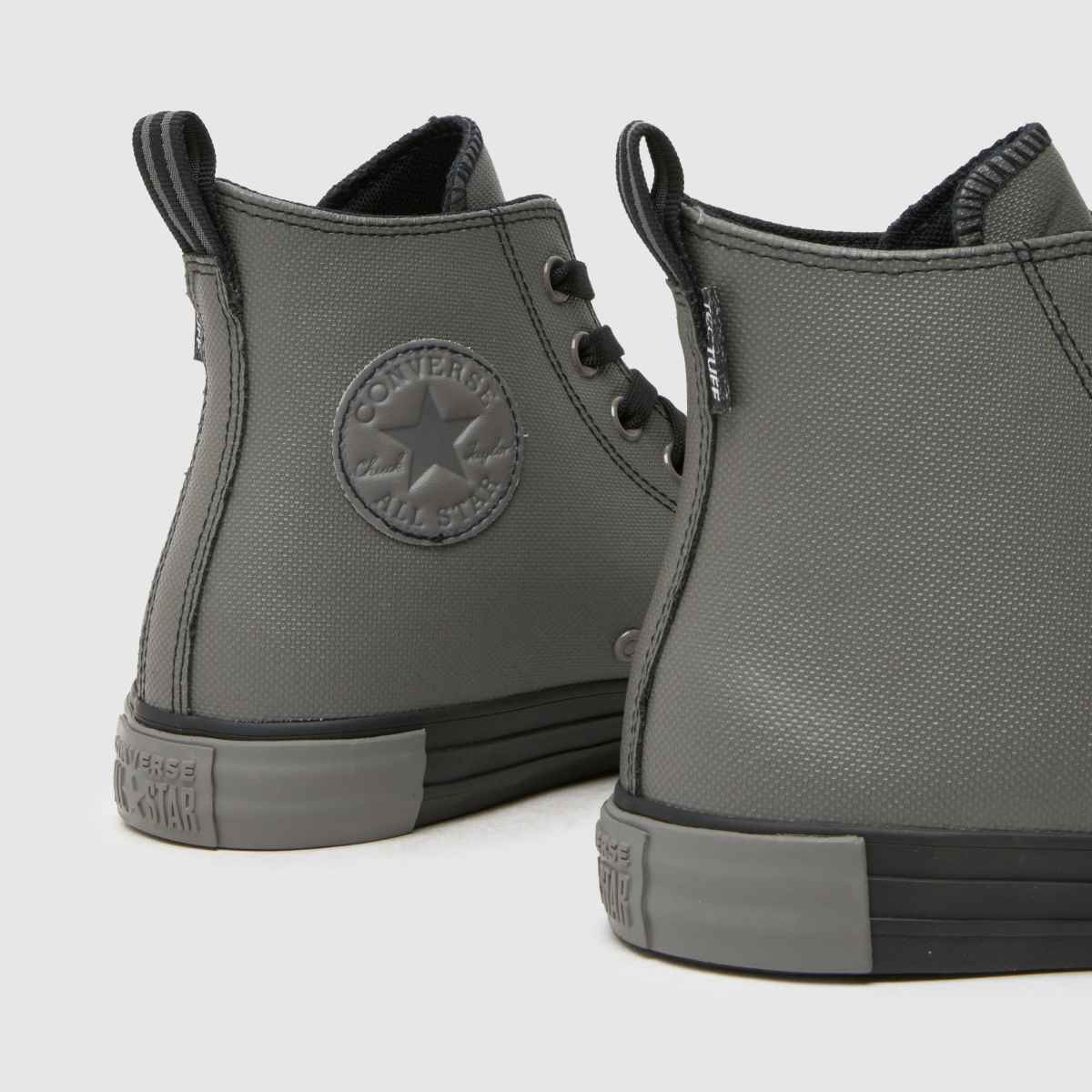Converse All Star – Grå högkvalitativa sneakers med dragkedja