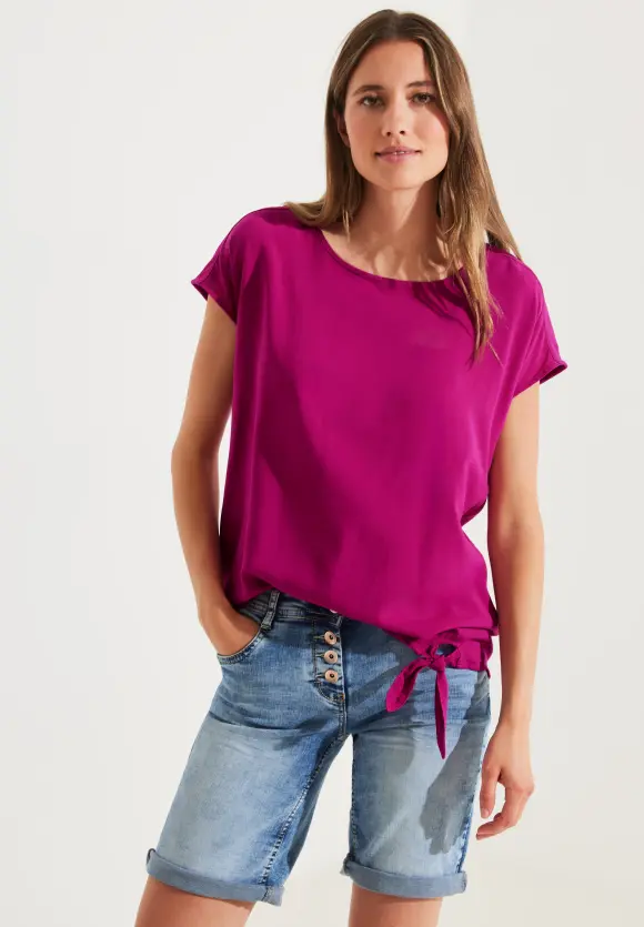 CECIL Bluse mit Knotendetail