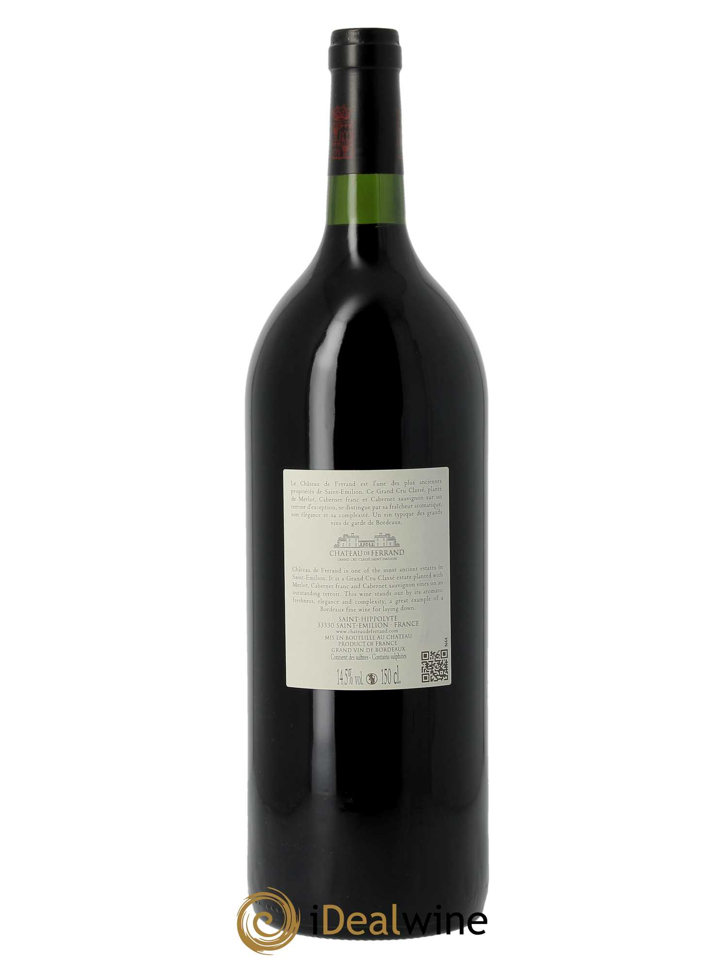 Château de Ferrand Grand Cru Classé (CBO à partir de 6 MG) 2018 - Lot de 1 Magnum