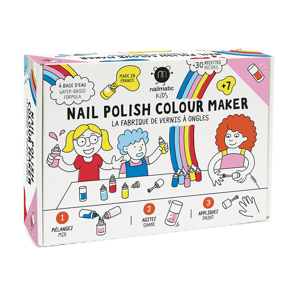 nailmatic La Fabrique de Vernis à l'Eau coffret DIY pour 4 flacons
