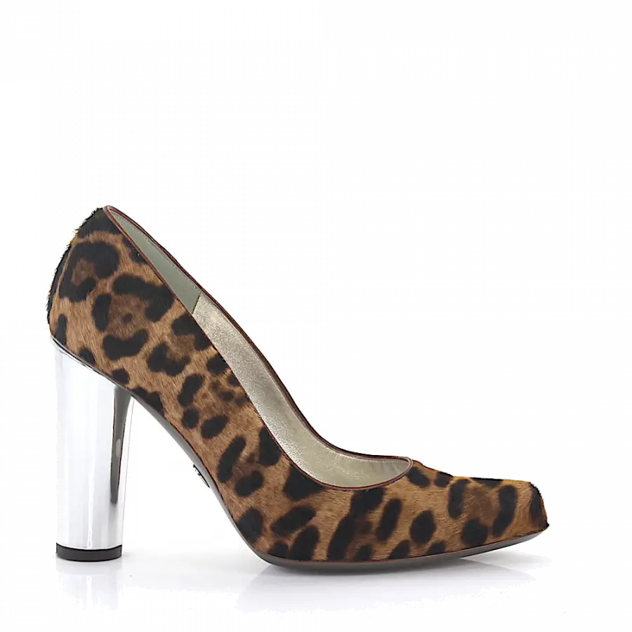 Dolce & Gabbana - Pumps Pony Leo Print beige braun - beige