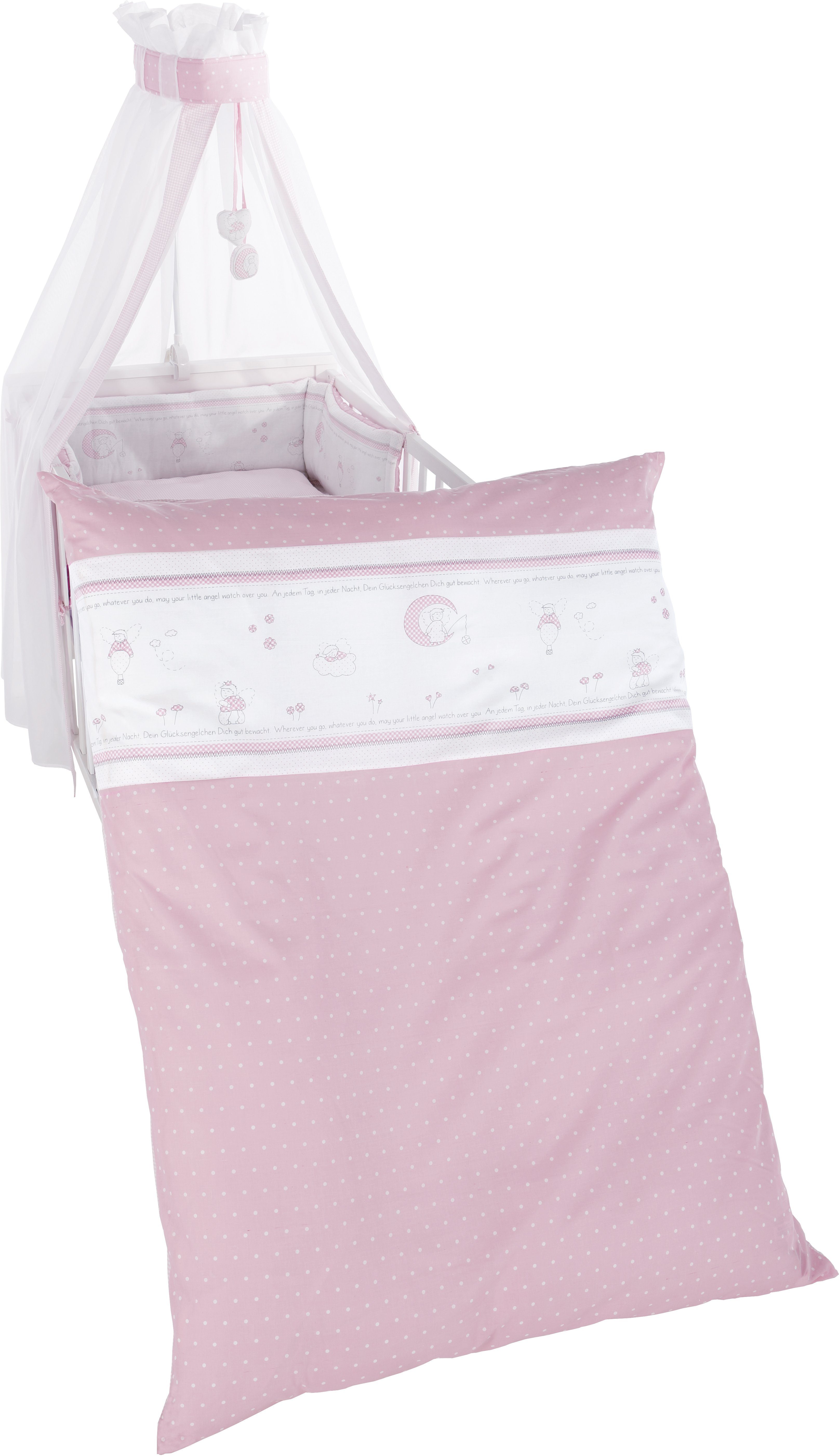 Kinderbettwäsche in verschiedenen Motiven, roba®, Kissenbezug, Deckenbezug, Nestchen & Himmel