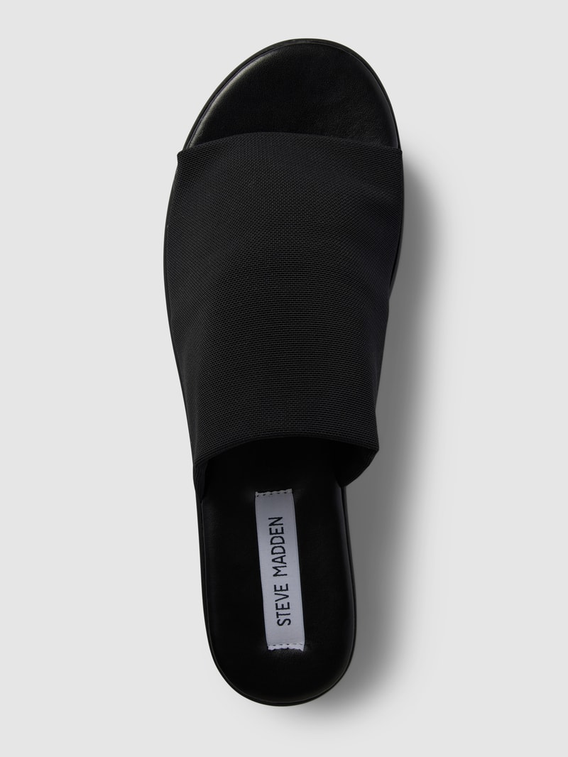 Pantoletten mit Plateausohle Modell 'SLINKY' in schwarz