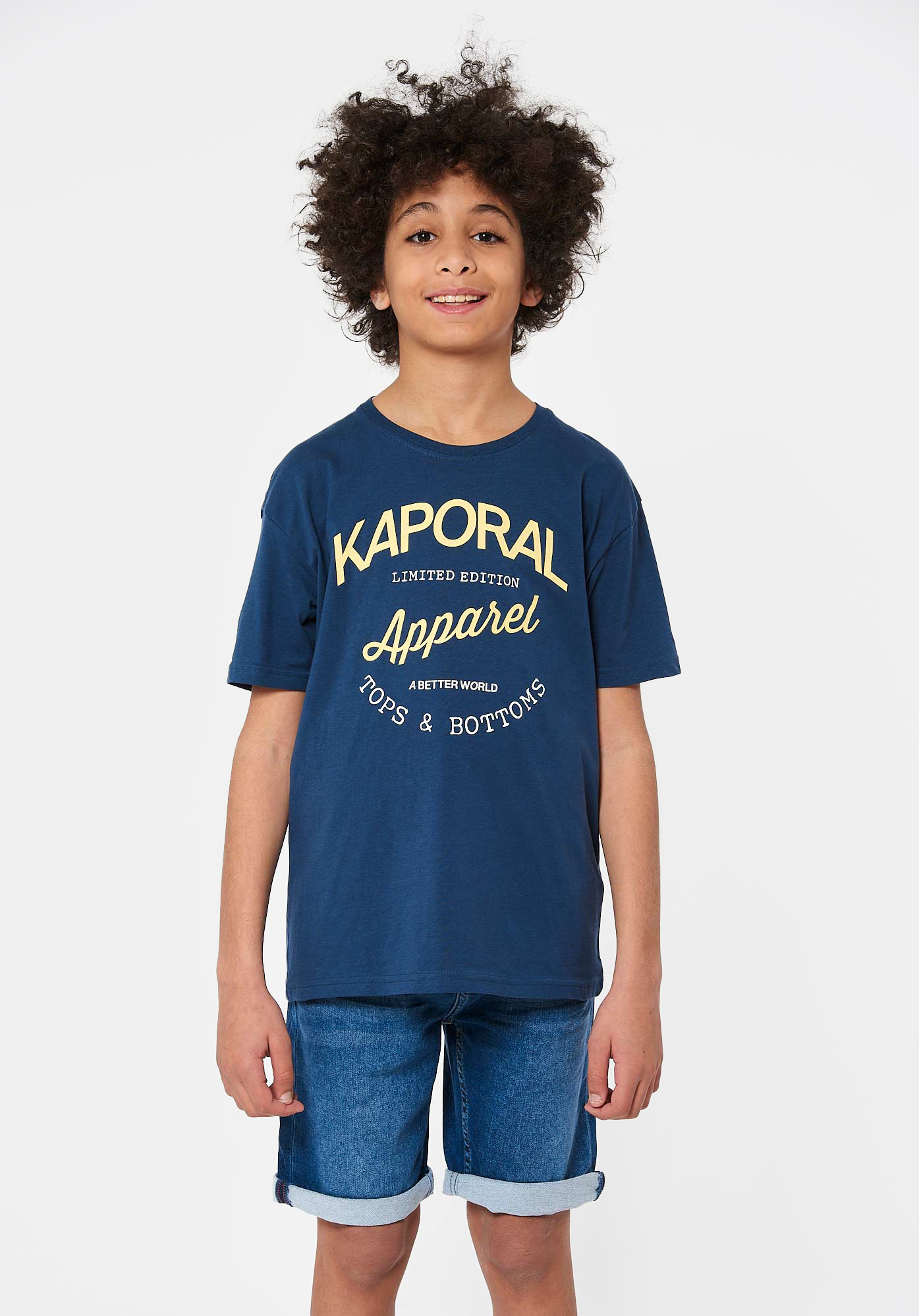 PHYTO  T-shirt bleu Garçon en 100% coton