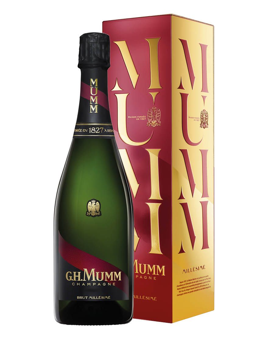 Champagne Brut AOC Millésimé 2015 G.H. Mumm 0,75 ℓ, En Étui
