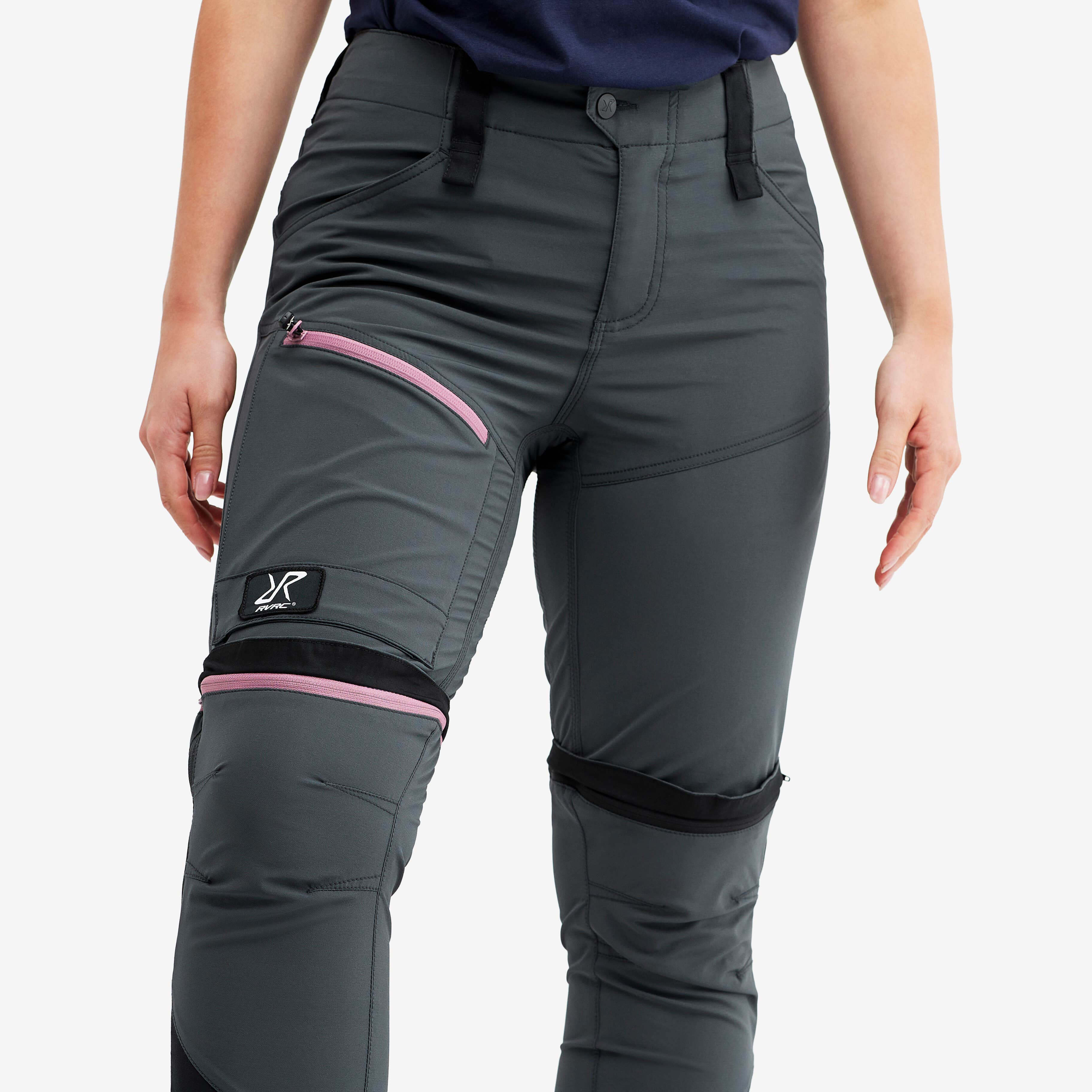 Silence T-zip Pants Femme Iron Grey/Rose