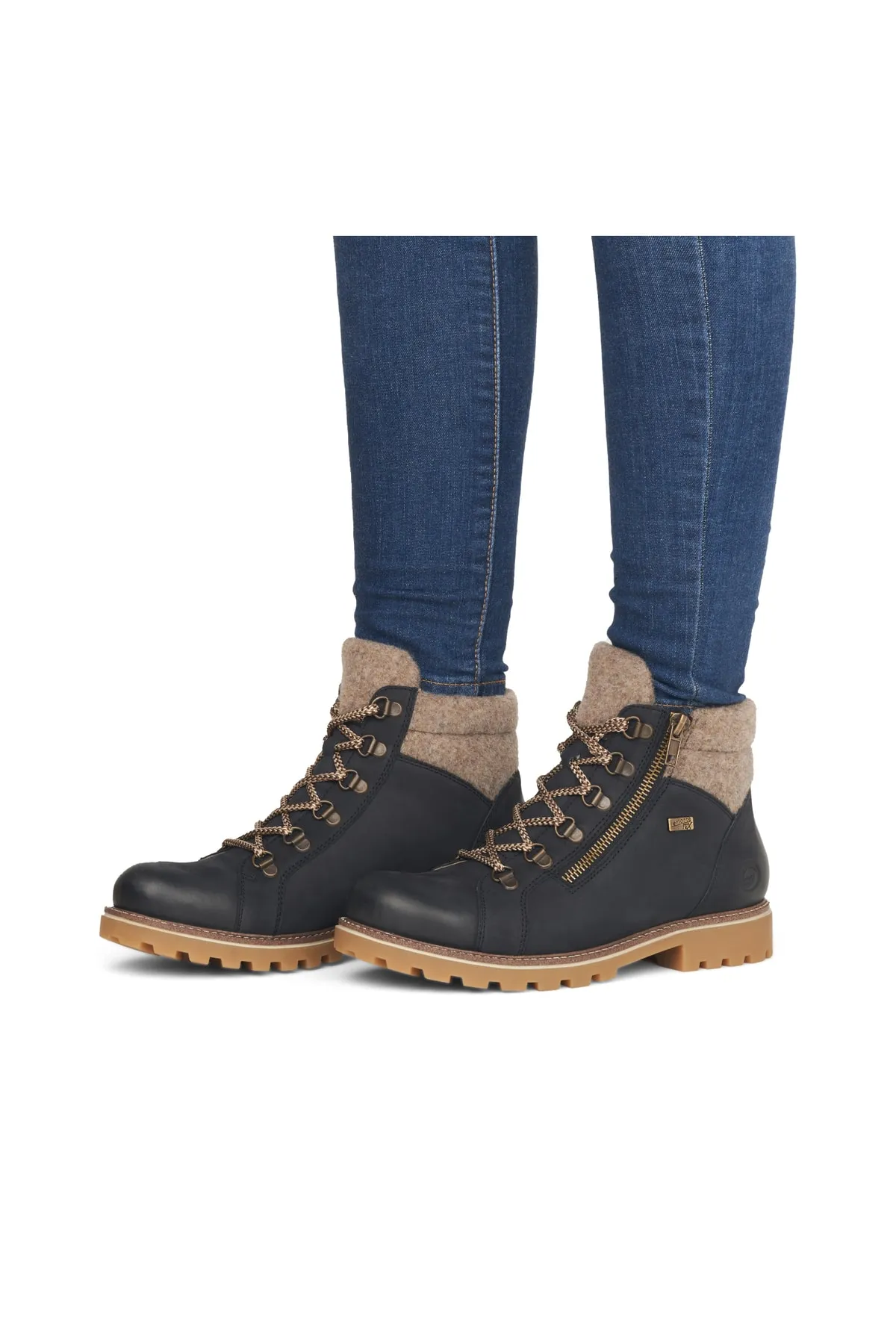 Remonte  Stiefelette - Blau - Blockabsatz
