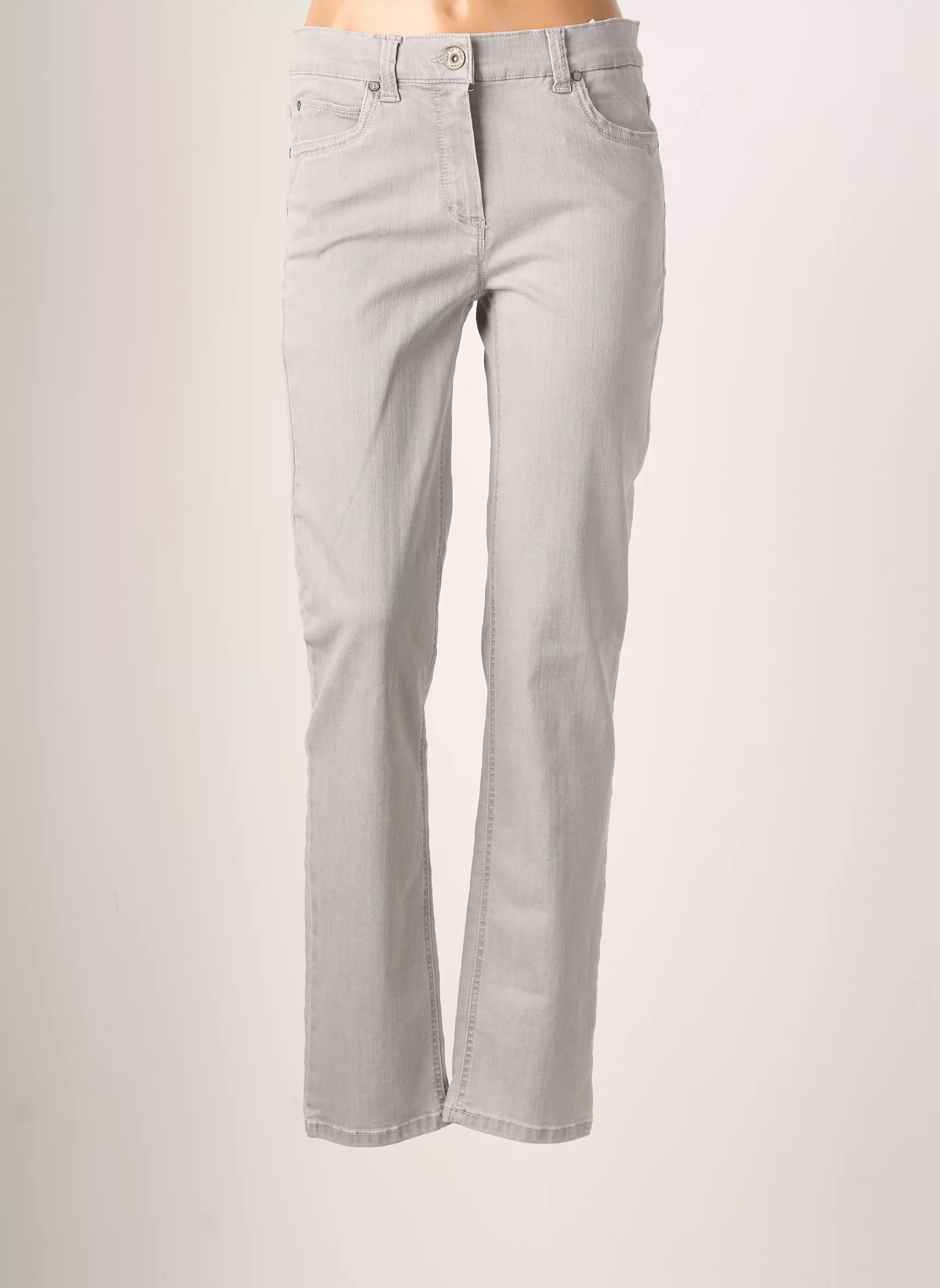 Anna Montana Pantalons Droits Femme couleur gris