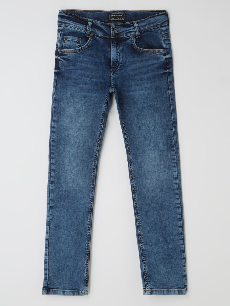 Relaxed Fit Jeans mit Stretch-Anteil in blau