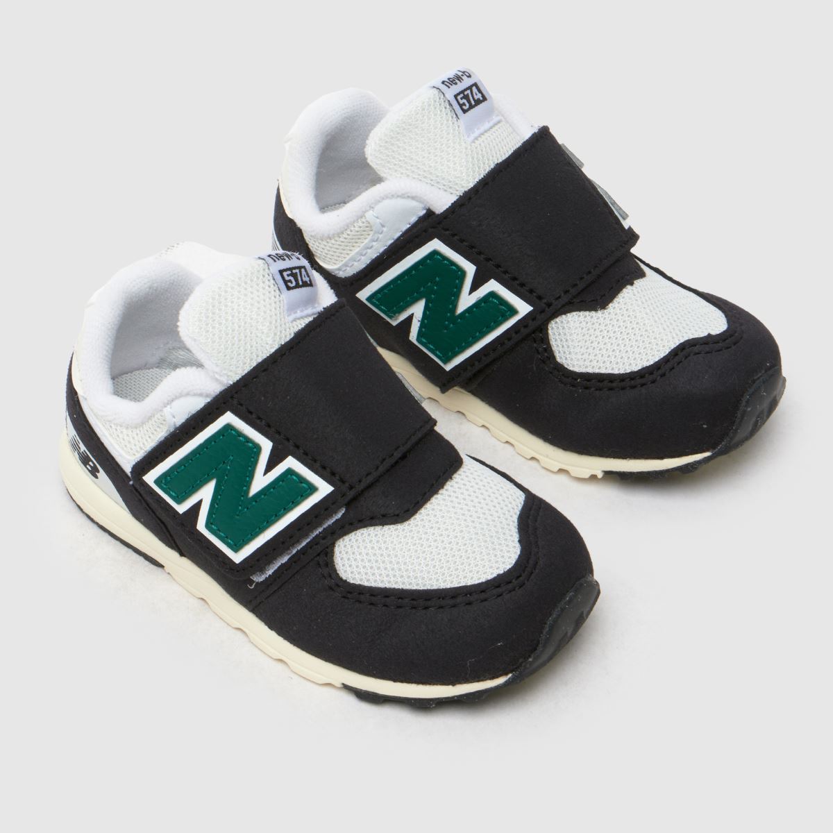 New Balance svarta multifärgade 574 v pojkar småbarnsskor