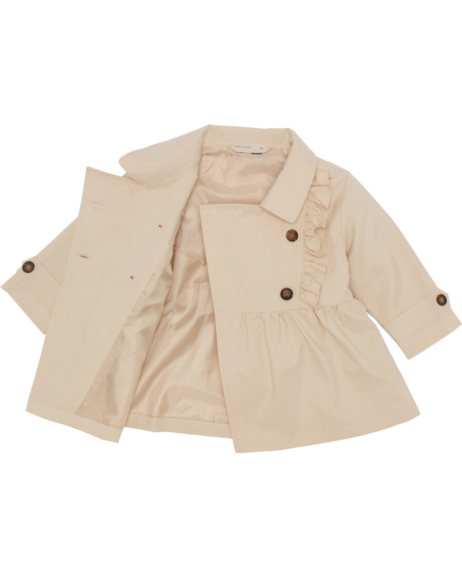 Trenchcoat mit Rüschen