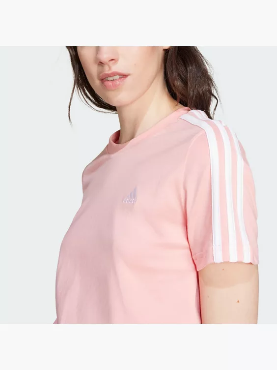 adidas LOUNGEWEAR Essentials Slim 3-Streifen T-Shirt
