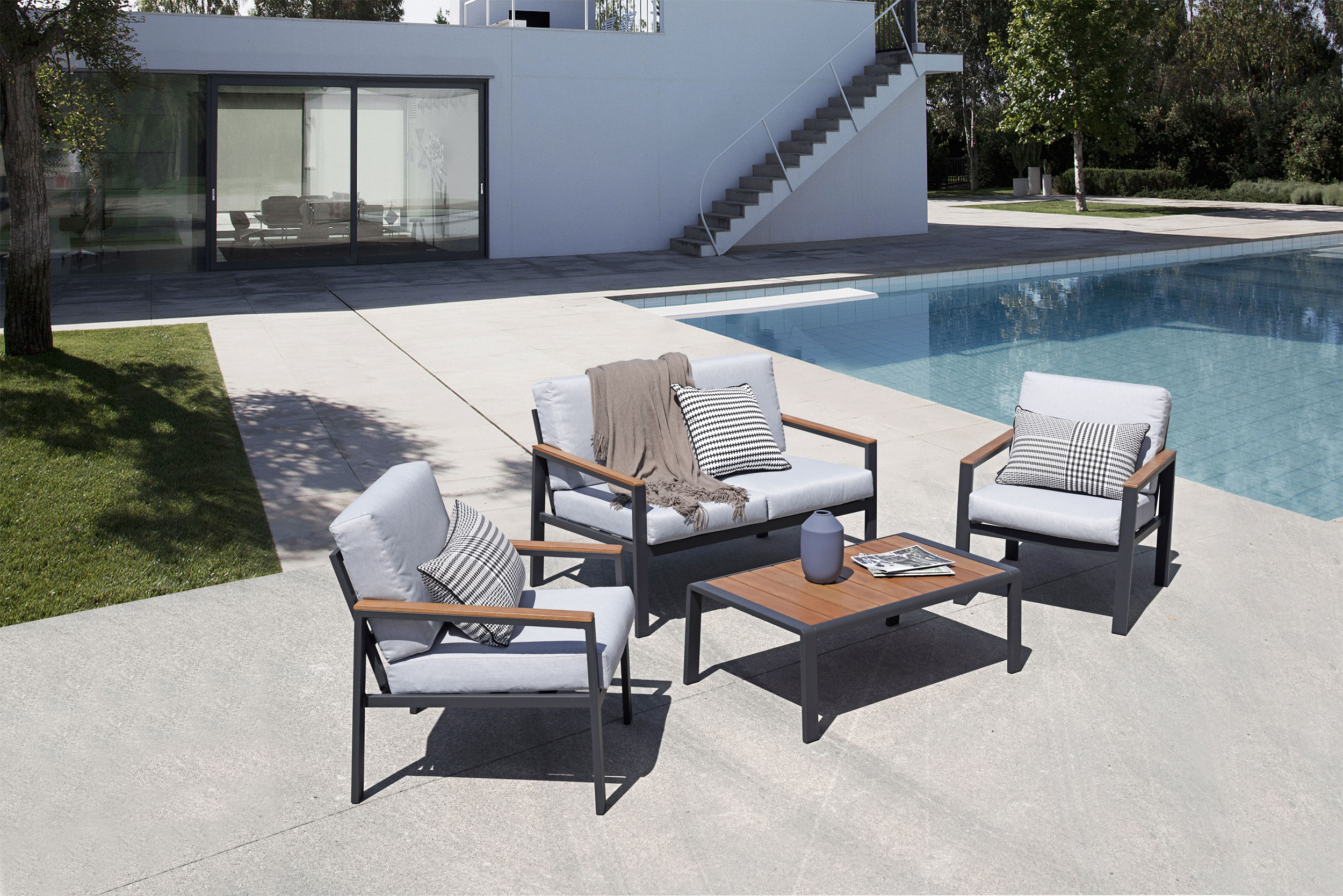 OUTDOORGartenset/Gartenlounge Alu