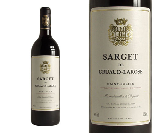 Sarget de Gruaud-Larose 2006 Rouge, Second Vin du Château Gruaud-Larose Bordeaux Saint-Julien