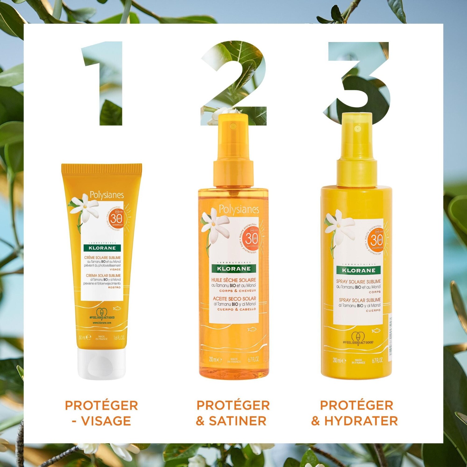 Klorane Sublime Sonnenspray LSF 30 mit Bio-Tamanu und Monoi