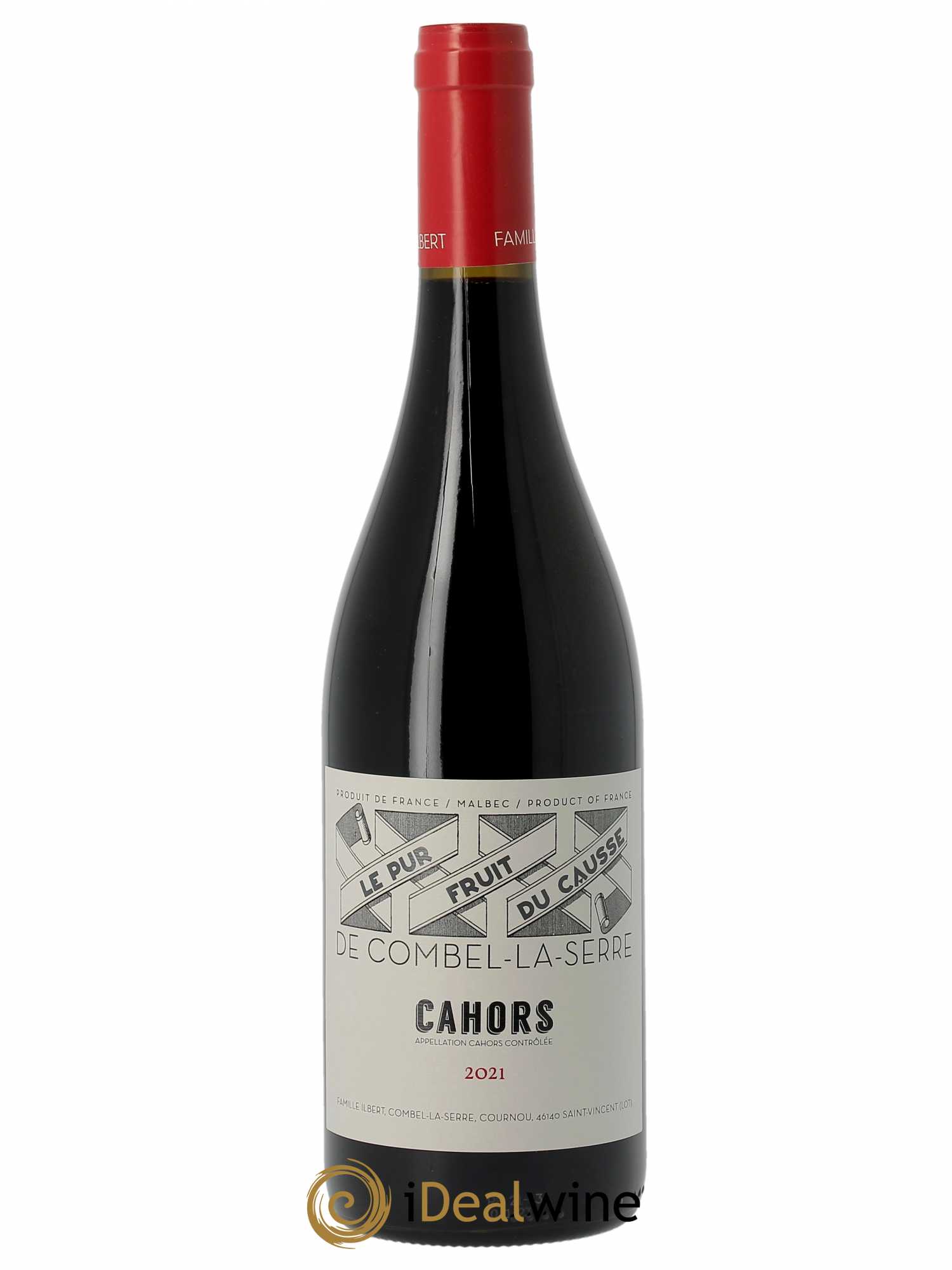 Cahors Château Combel La Serre Le Pur Fruit du Causse Jean-Pierre et Julien Ilbert  2021 - Lot de 1 Bouteille