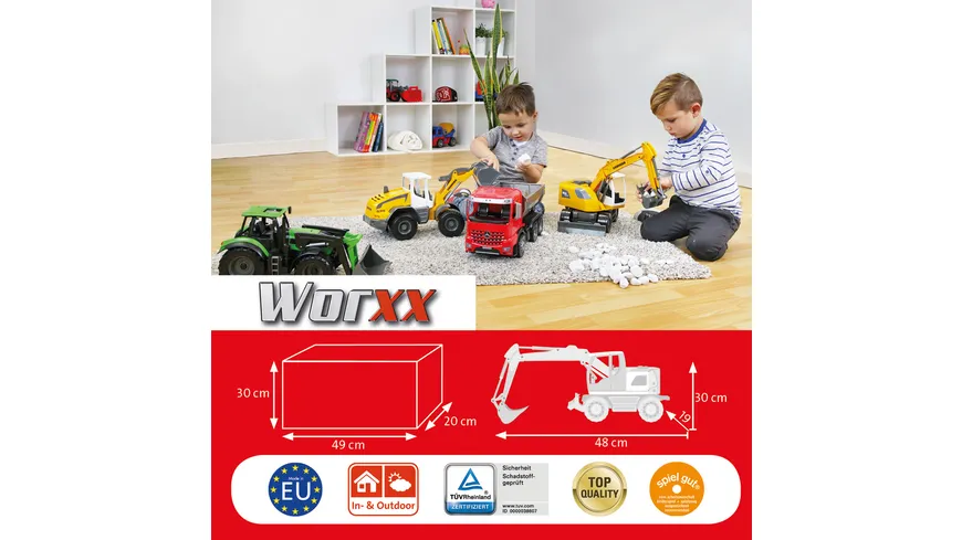 Lena - Fahrzeuge - Worxx Bagger Modell Liebherr A918 Litronic, Schauk.