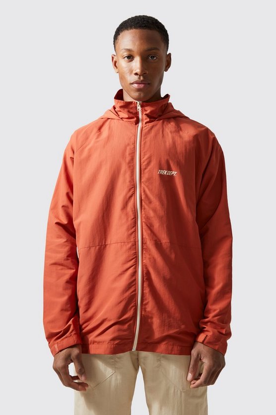 Active Oversize Nylon-Jacke in Knitteroptik