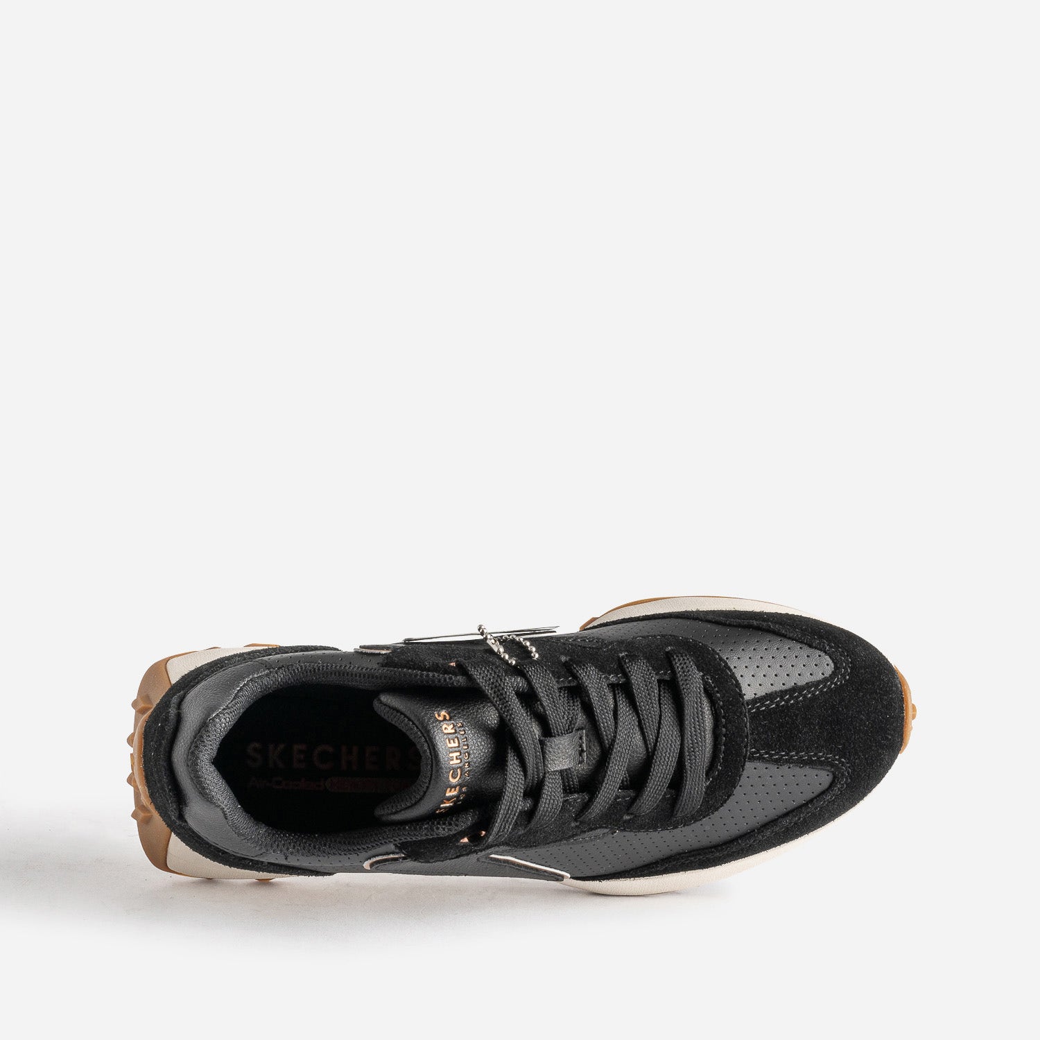 Tennis SKECHERS noire bi-matière