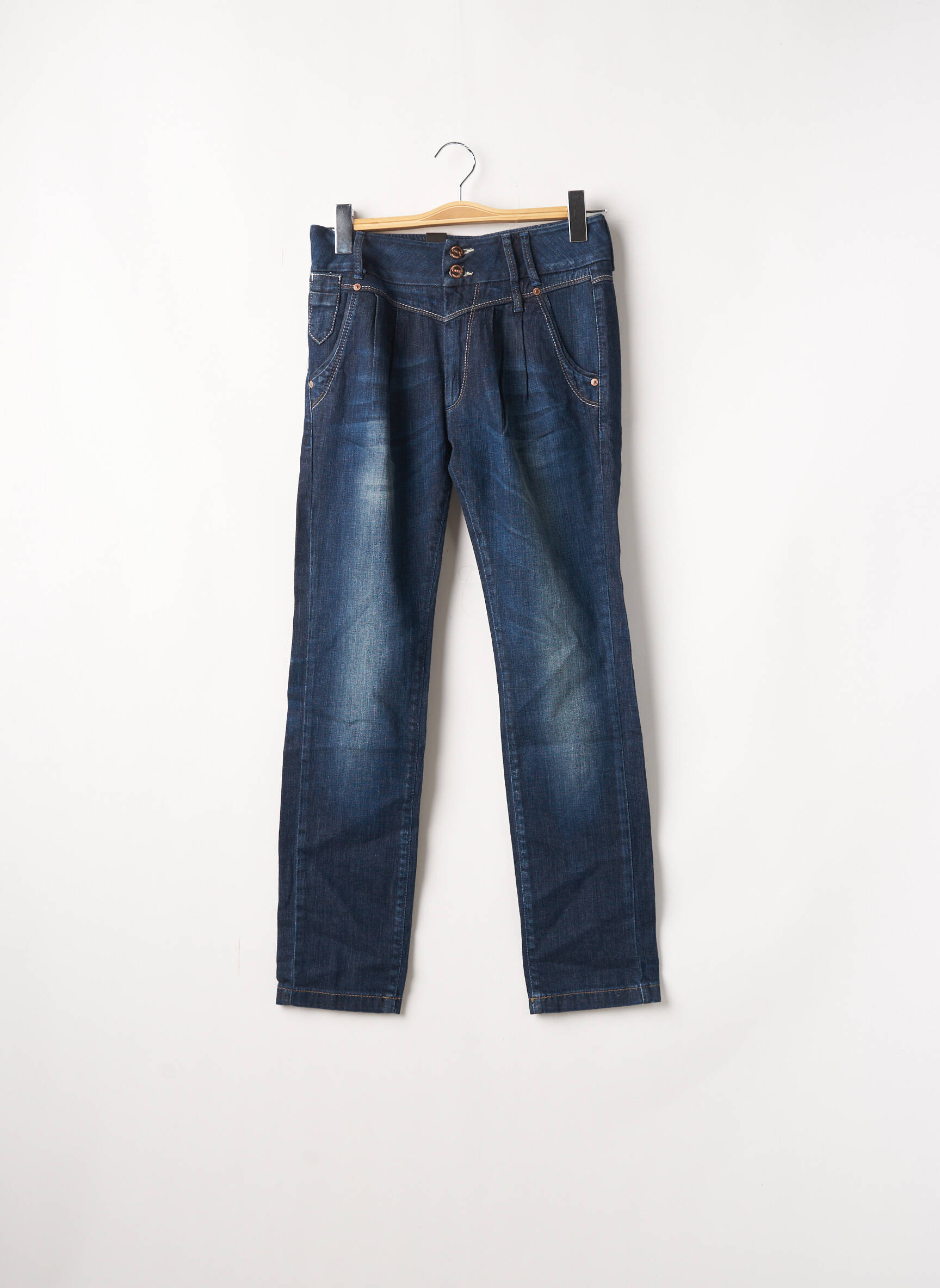 Only Jeans Coupe Droite Femme couleur bleu