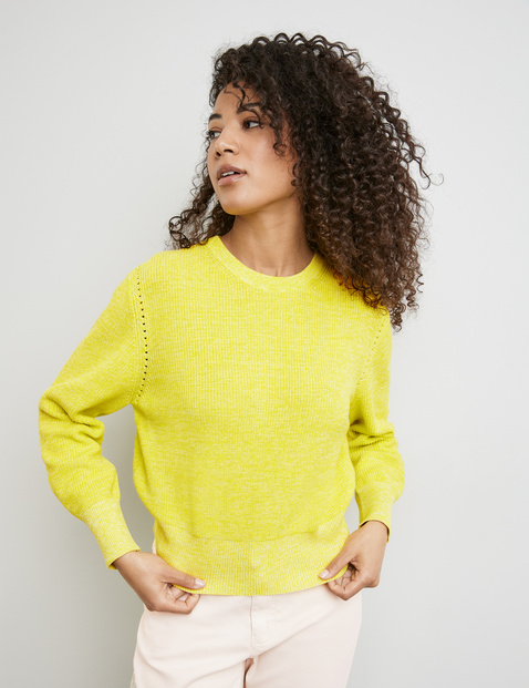 Pullover aus Baumwoll-Rippstrick