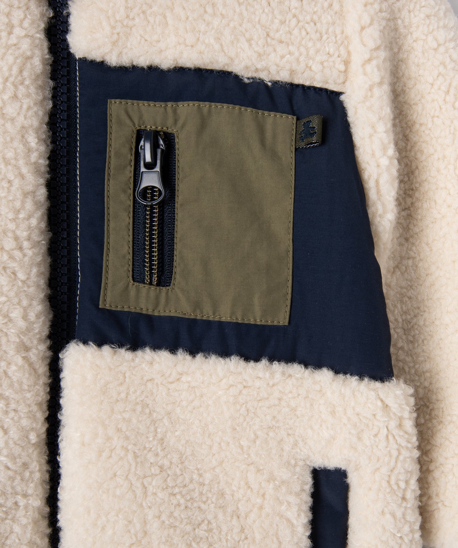 Blouson réversible à capuche bébé Garçon - LuluCastagnette ecru | GEMO