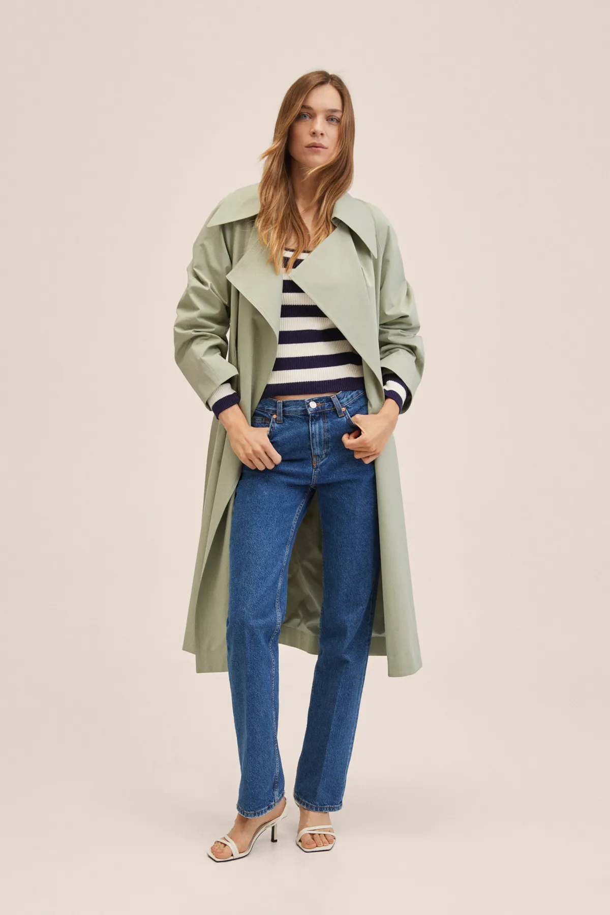 MANGO  27094018 Damen/Mädchen Mintgrün
