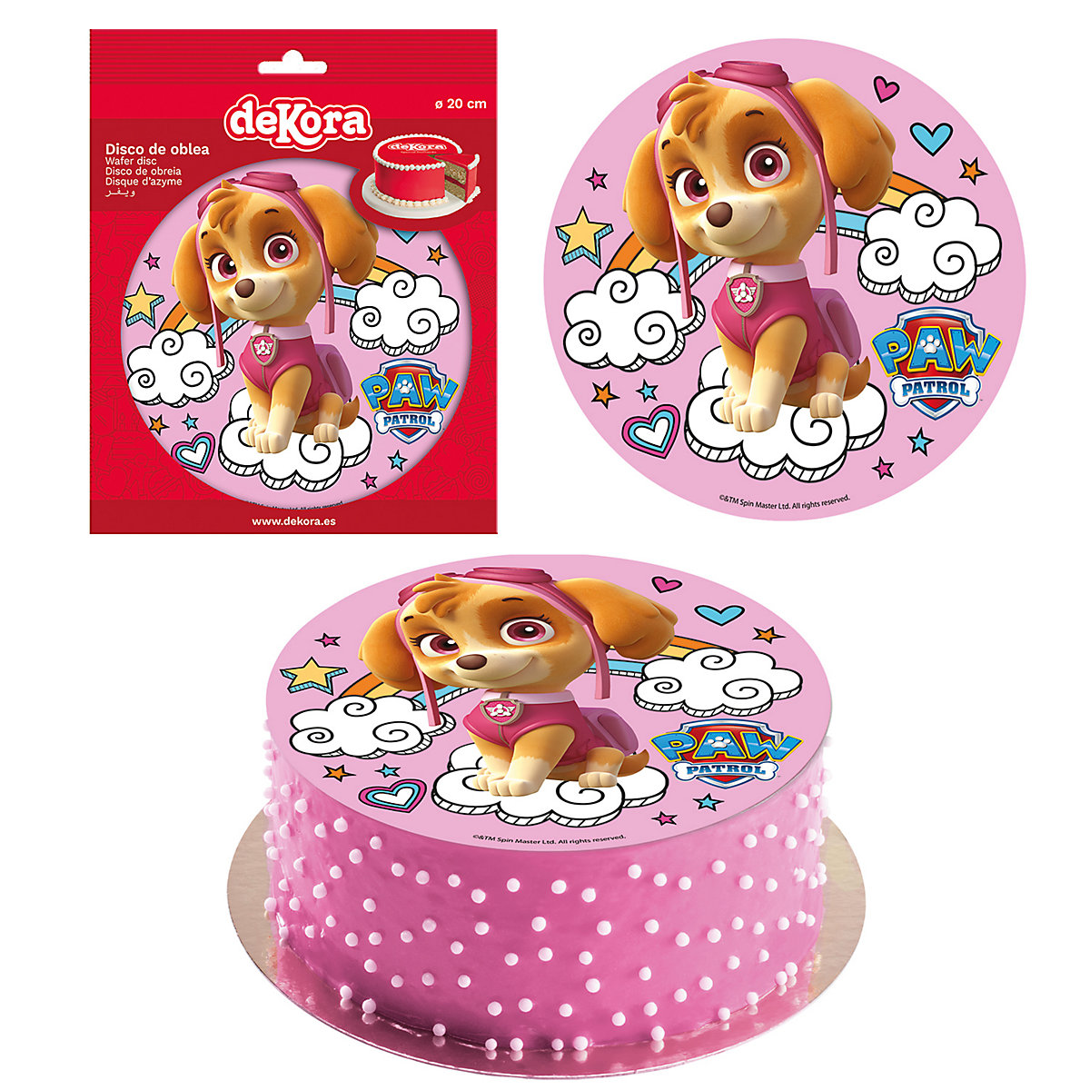 Essbare Tortenaufleger Paw Patrol 20cm
