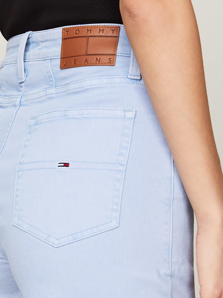 Tommy Hilfiger Jeans-Shorts in Hellblau günstig kaufen