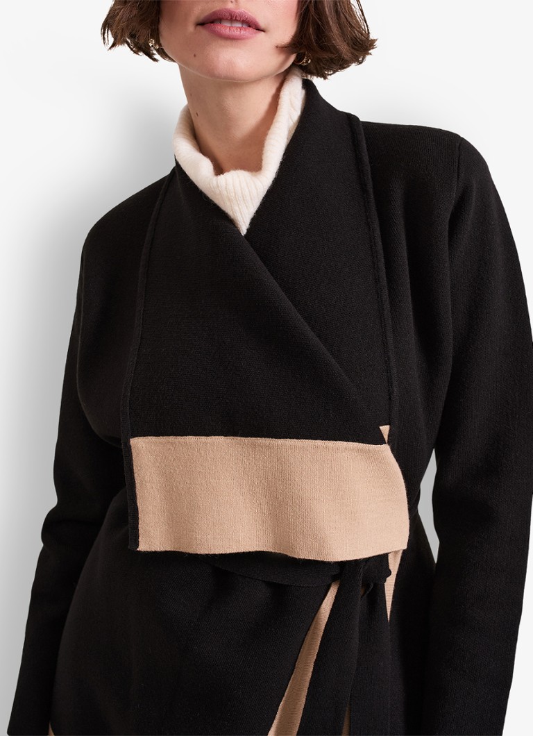 Cardigan Phase Eight Rae din amestec fin de lână, cu curea legată.
