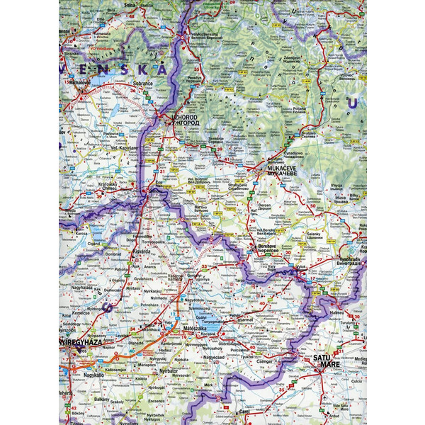 Rumänien, Moldawien 1 : 500 000. Autokarte - Straßenkarte