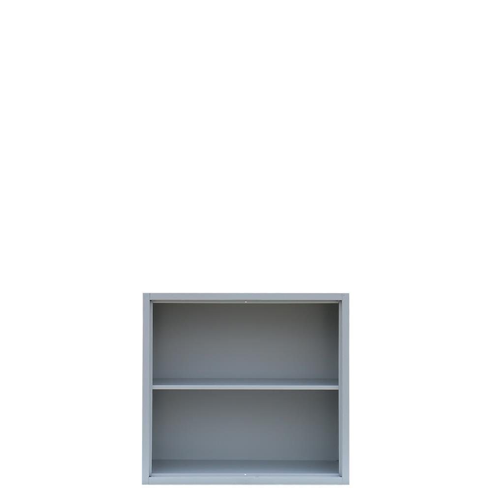 Steelboxx Aktenregal Aktenregal, 2 OH, 750 x 800 x 383 mm, lichtgrau, 1-tlg., Komplett verschweißt (keine Montage erforderlich) Fachböden variabel einsetzbar