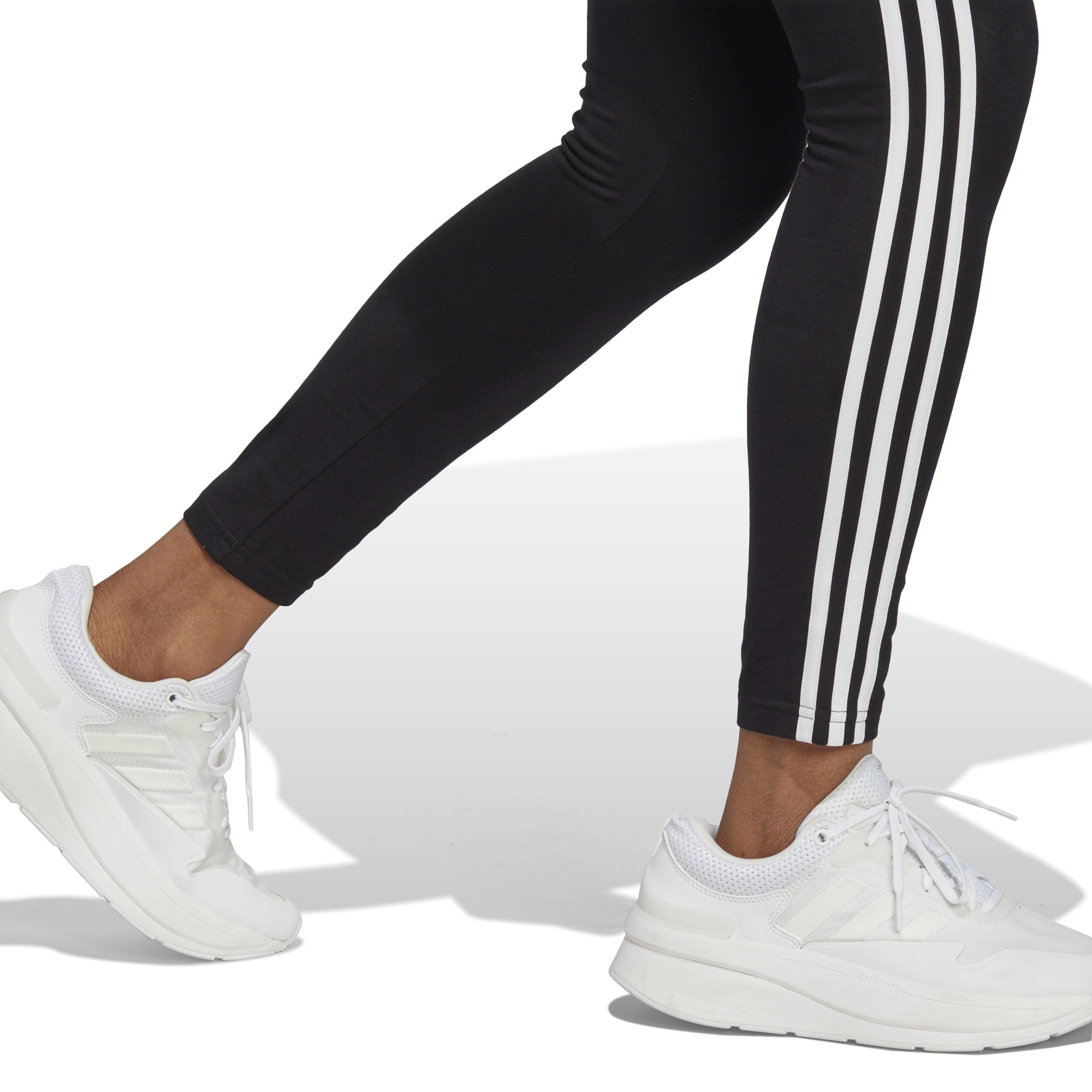 3 Stripes Tight Damen - Schwarz, Weiß