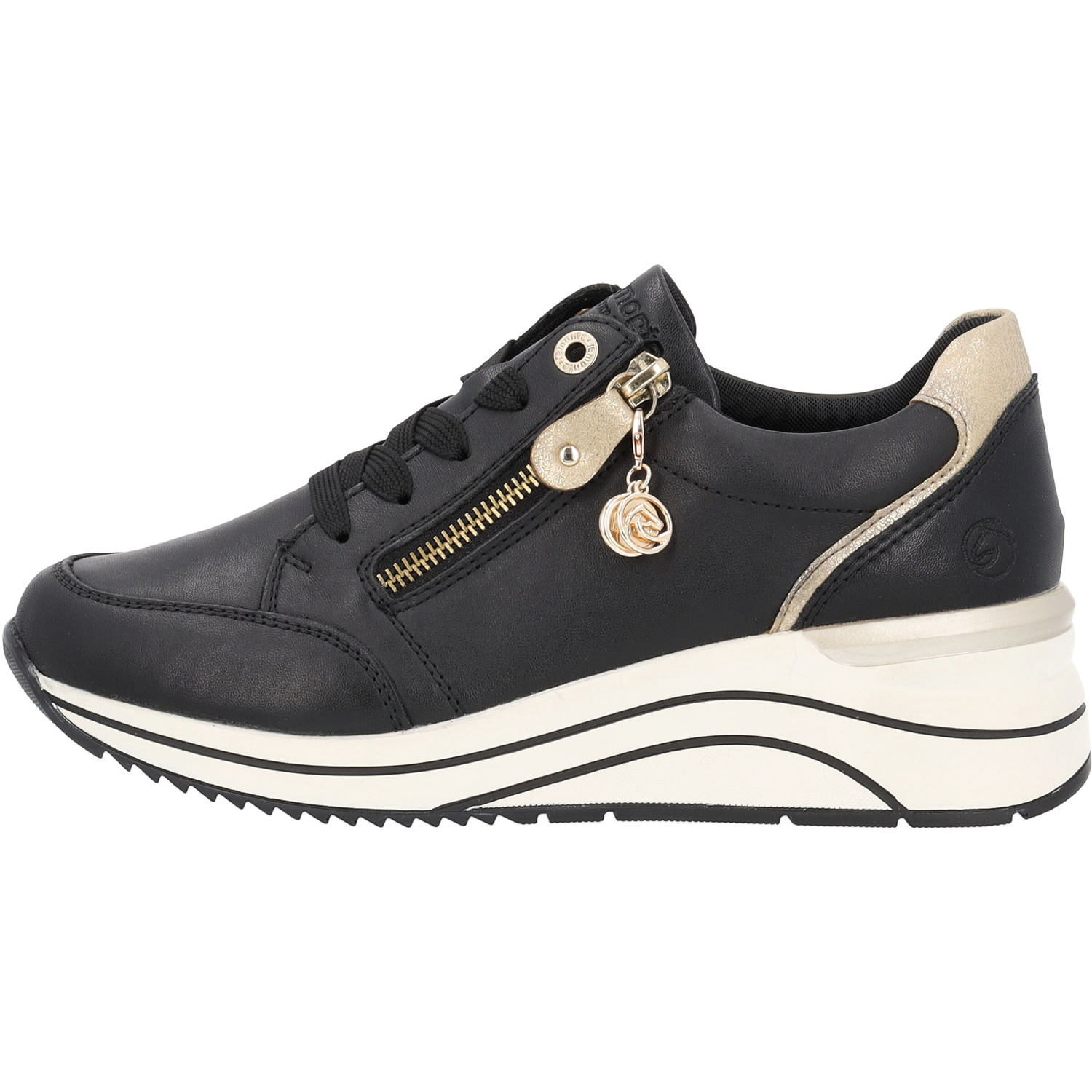 Remonte D0T03, Schnürschuhe, Damen, Schwarz