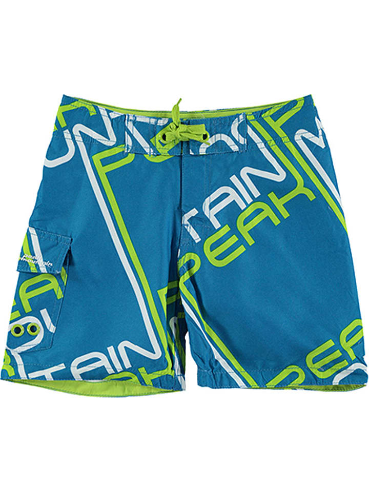 Peak Mountain Badeshorts in Türkis/ Hellgrün/ Weiß günstig kaufen