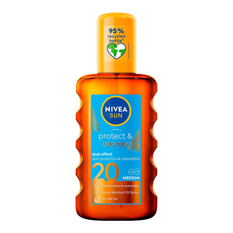 Nivea Nivea Sun SPF20 200 ml spray bronze oil